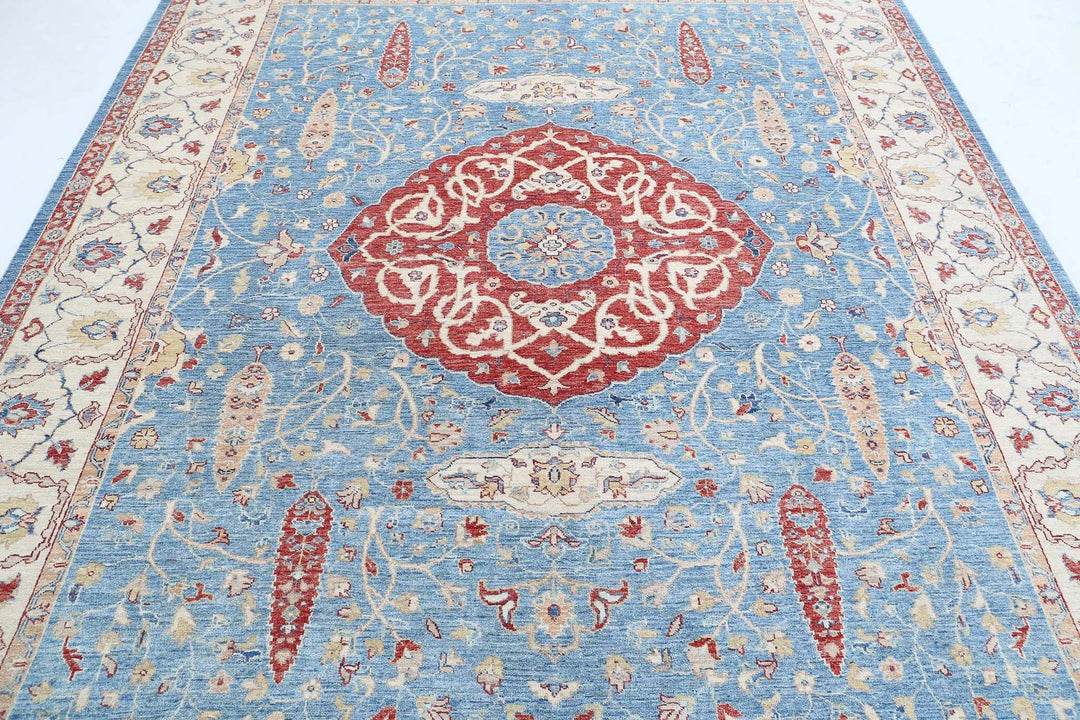 Afghan Ziegler Farhan Rug 8' 0" x 9' 11" Hand-Knotted | No. AT65808