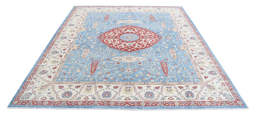 Afghan Ziegler Farhan Rug 8' 0" x 9' 11" Hand-Knotted | No. AT65808