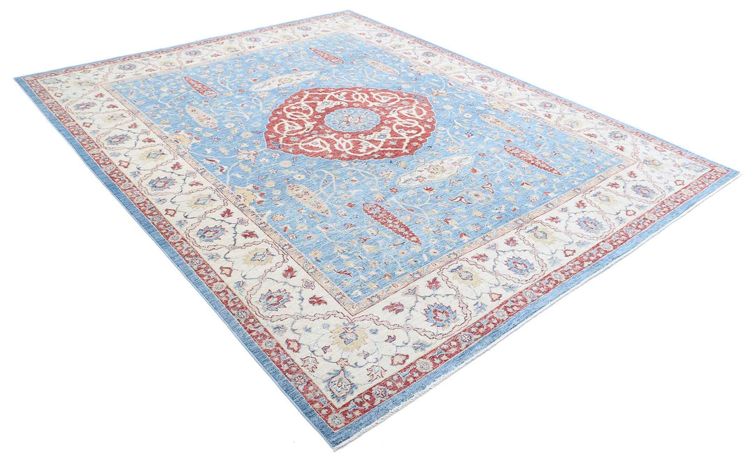 Afghan Ziegler Farhan Rug 8' 0" x 9' 11" Hand-Knotted | No. AT65808