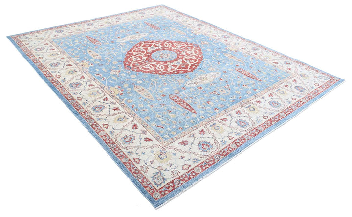 Afghan Ziegler Farhan Rug 8' 0" x 9' 11" Hand-Knotted | No. AT65808