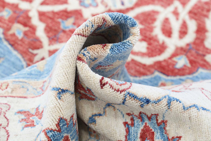 Afghan Ziegler Farhan Rug 8' 0" x 9' 11" Hand-Knotted | No. AT65808