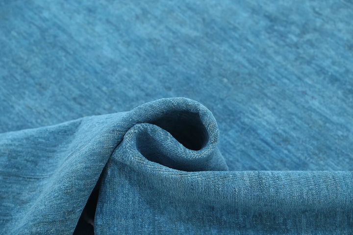 Blue Afghan Overdye Rug 5' 11" x 8' 3" Hand-Knotted | No. AT66016