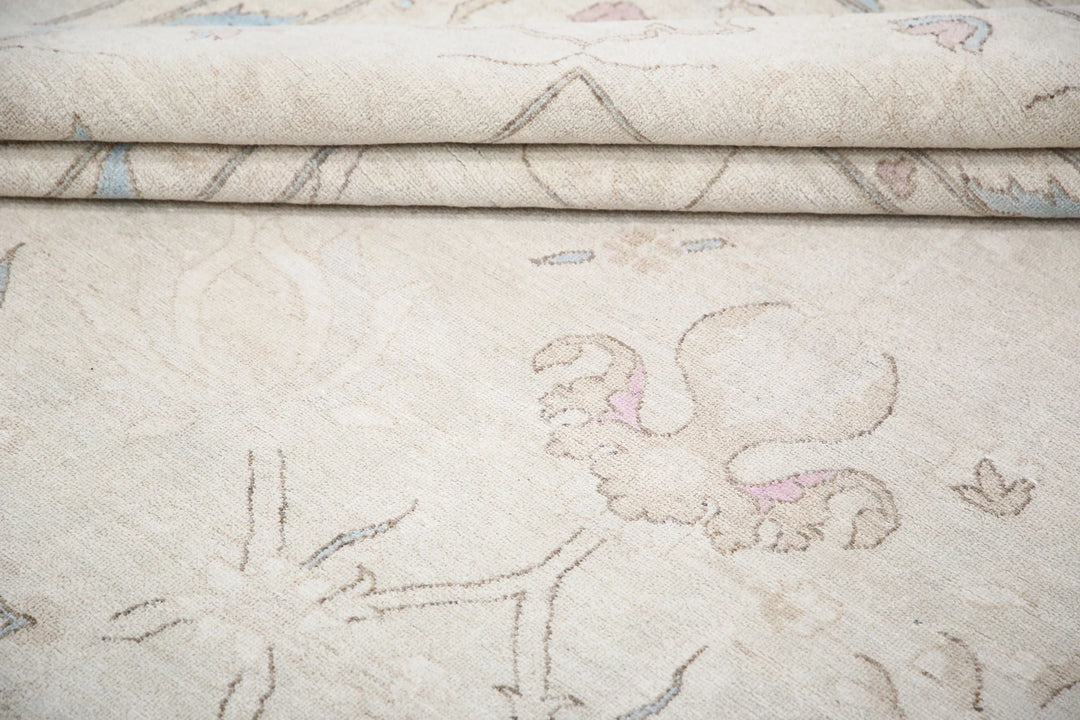 Afghan Serenity Rug 12' 8" x 18' 5" Hand-Knotted | No. AT66066