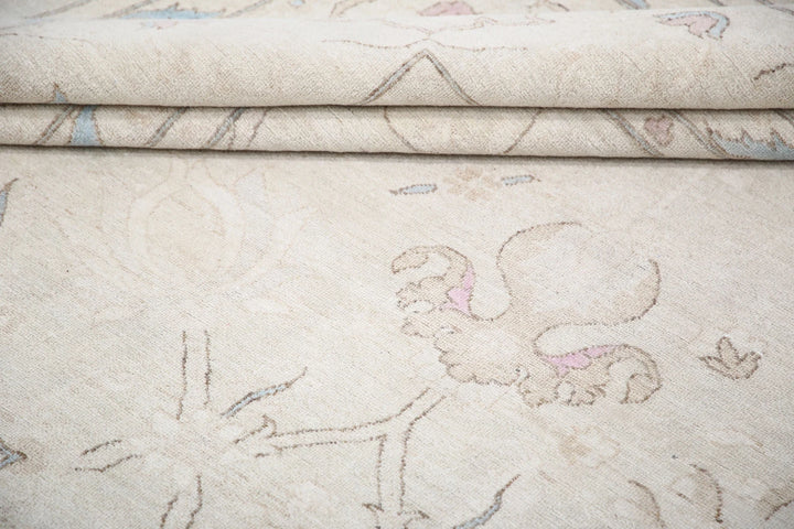 Afghan Serenity Rug 12' 8" x 18' 5" Hand-Knotted | No. AT66066