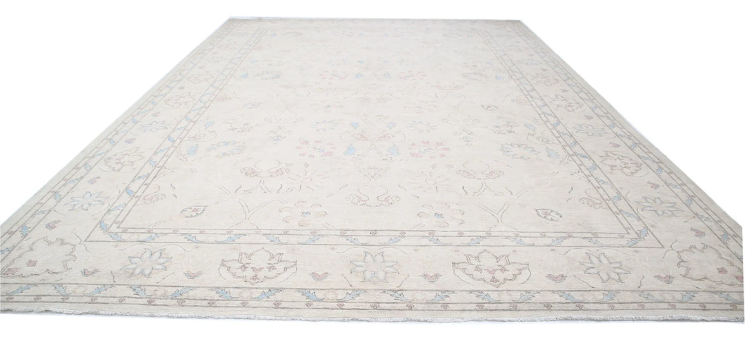 Afghan Serenity Rug 12' 8" x 18' 5" Hand-Knotted | No. AT66066
