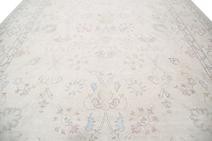 Afghan Serenity Rug 12' 8" x 18' 5" Hand-Knotted | No. AT66066