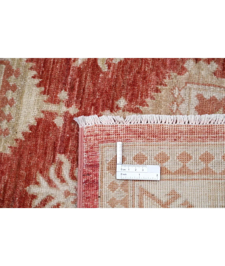 Rust Afghan Ziegler Rug 4' 2" x 6' 0" Hand-Knotted | No. AT66076