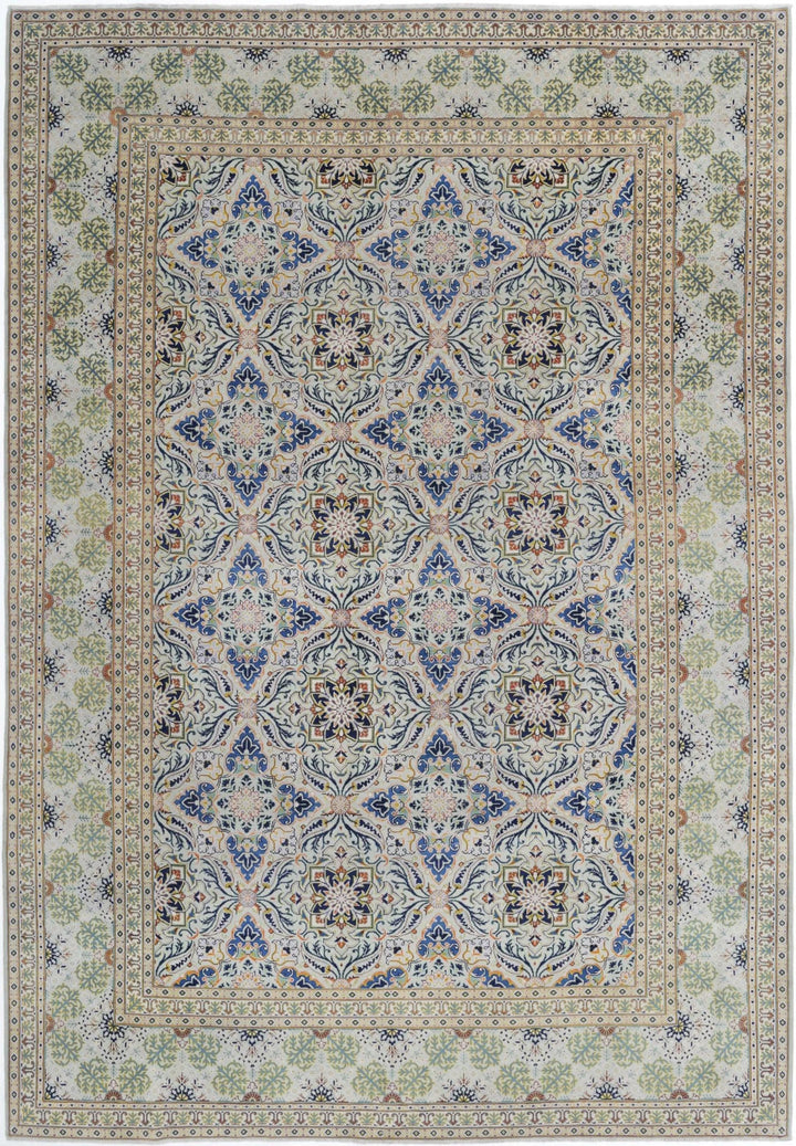Persian Tabriz Rug 8' 1" x 11' 9" Hand-Knotted | No. AT66131