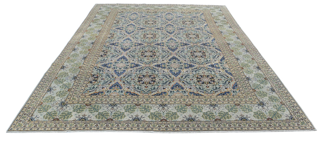 Persian Tabriz Rug 8' 1" x 11' 9" Hand-Knotted | No. AT66131