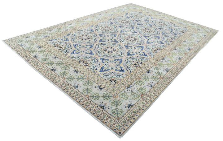 Persian Tabriz Rug 8' 1" x 11' 9" Hand-Knotted | No. AT66131