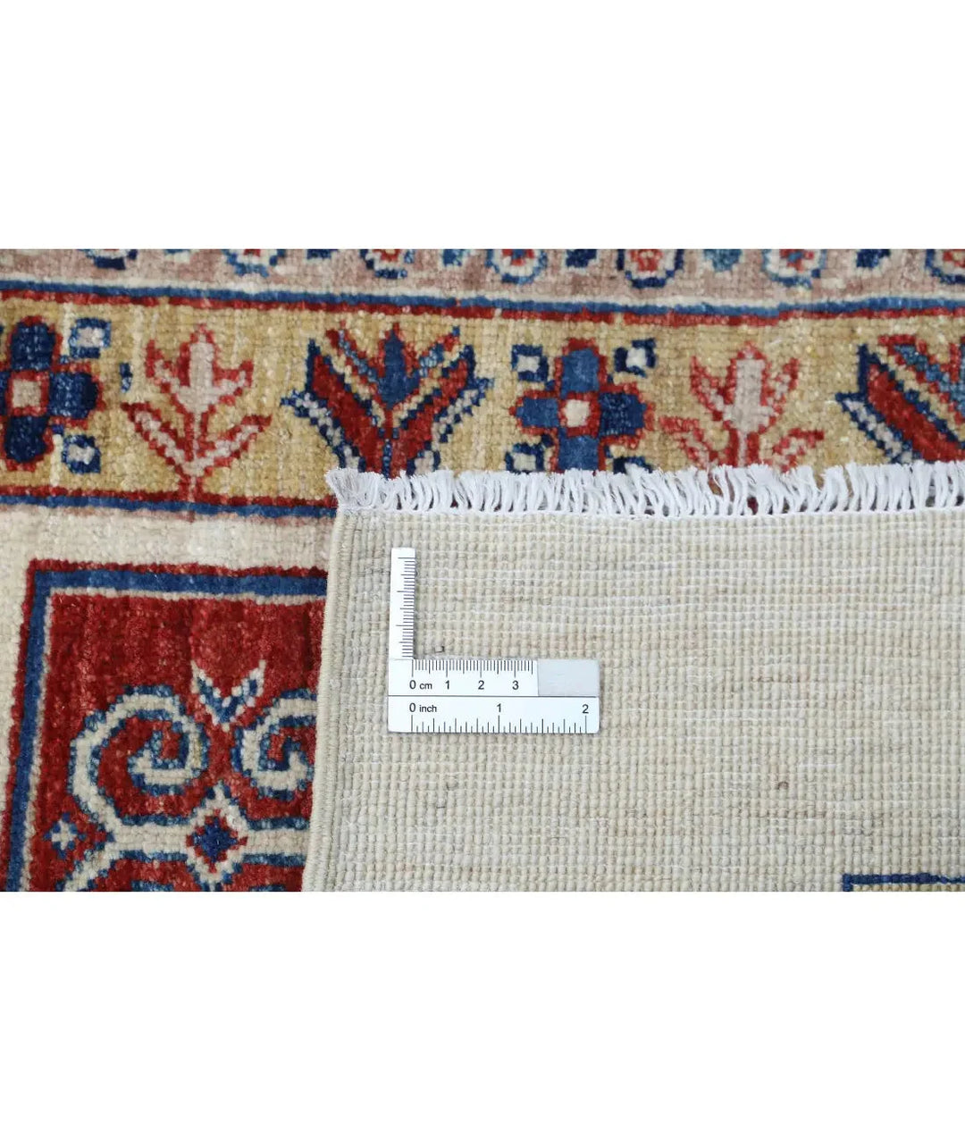 Afghan Bakhtiari Rug 4' 9" x 6' 6" Hand-Knotted | No. AT66175