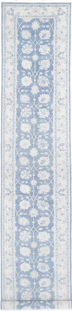 Afghan Serenity Runner Rug 4' 0" x 25' 7" Hand-Knotted | No. AT66261