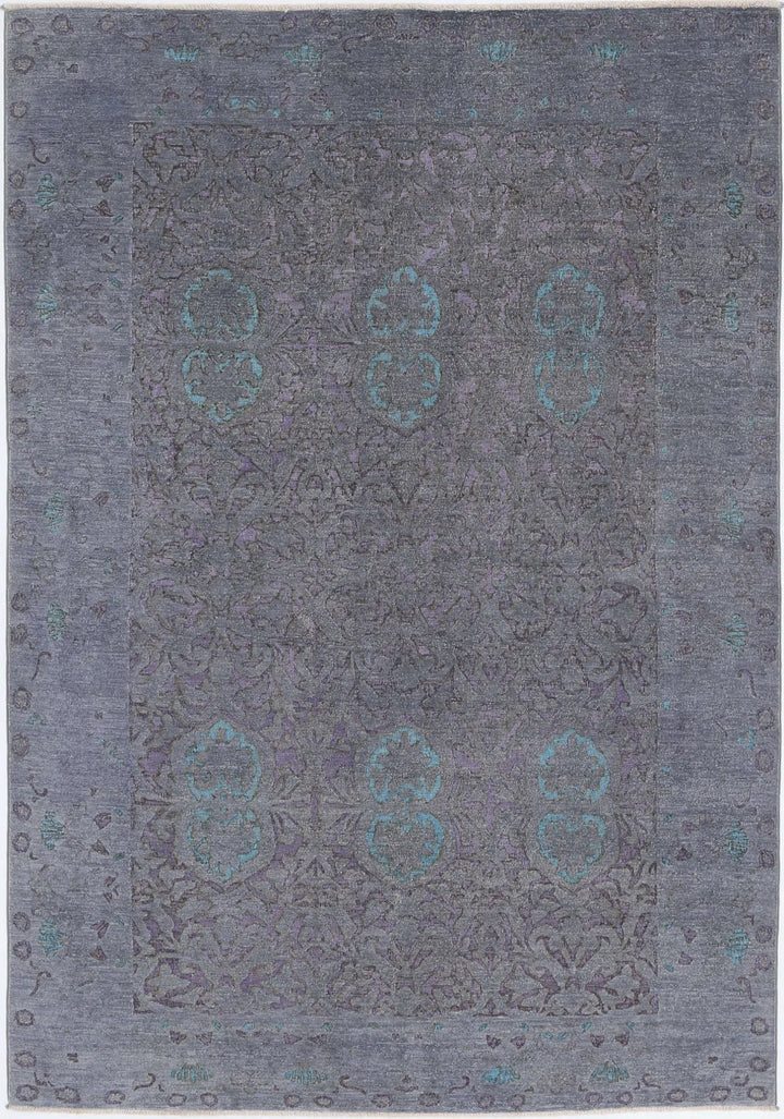 Afghan Oriental Rug 5'10" x 8'5" Hand-Knotted | No. AT66493