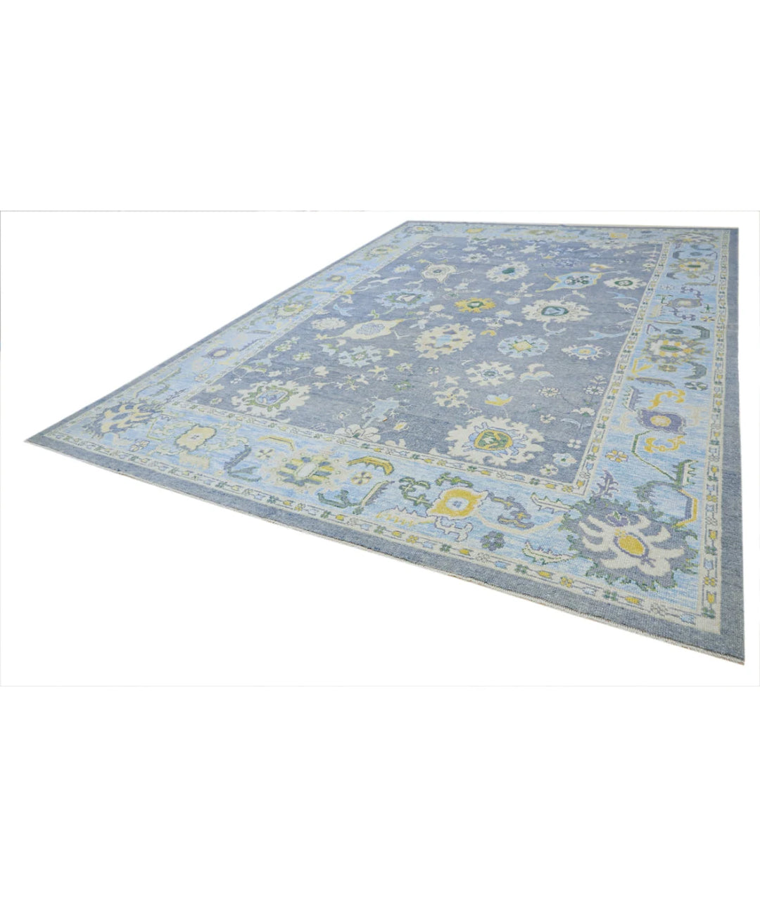 Turkish Oushak Rug 10' x 14' 9" Hand-Knotted | No. AT66495