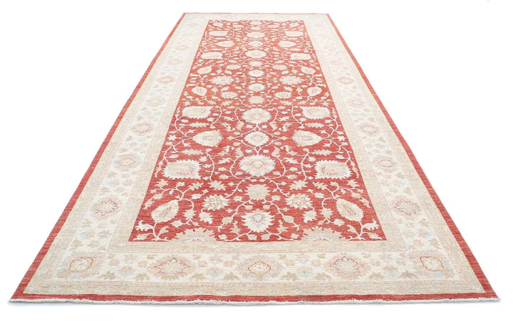 Afghan Ziegler Farhan Rug 6'7" x 16'0" Hand-Knotted | No. AT66563