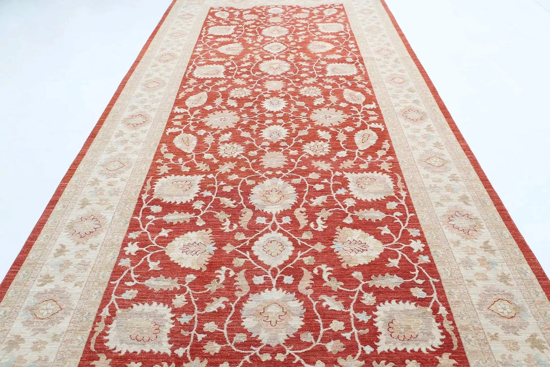 Afghan Ziegler Farhan Rug 6'7" x 16'0" Hand-Knotted | No. AT66563