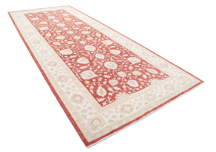 Afghan Ziegler Farhan Rug 6'7" x 16'0" Hand-Knotted | No. AT66563