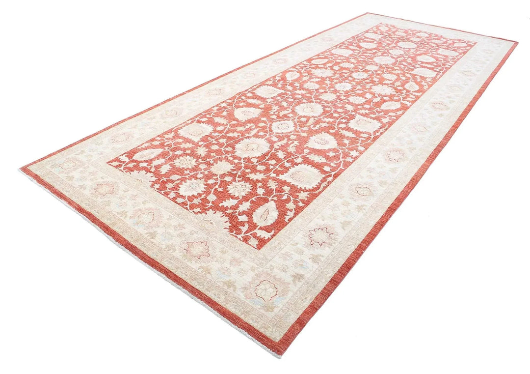 Afghan Ziegler Farhan Rug 6'7" x 16'0" Hand-Knotted | No. AT66563
