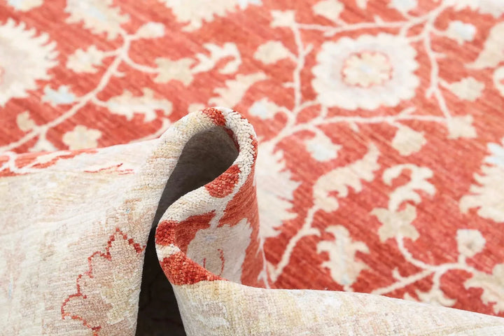 Afghan Ziegler Farhan Rug 6'7" x 16'0" Hand-Knotted | No. AT66563