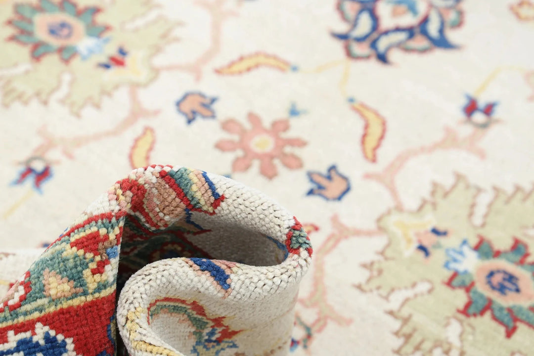 Afghan Ziegler Rug 6' 7" x 9' 3" Hand-Knotted | No. AT66628