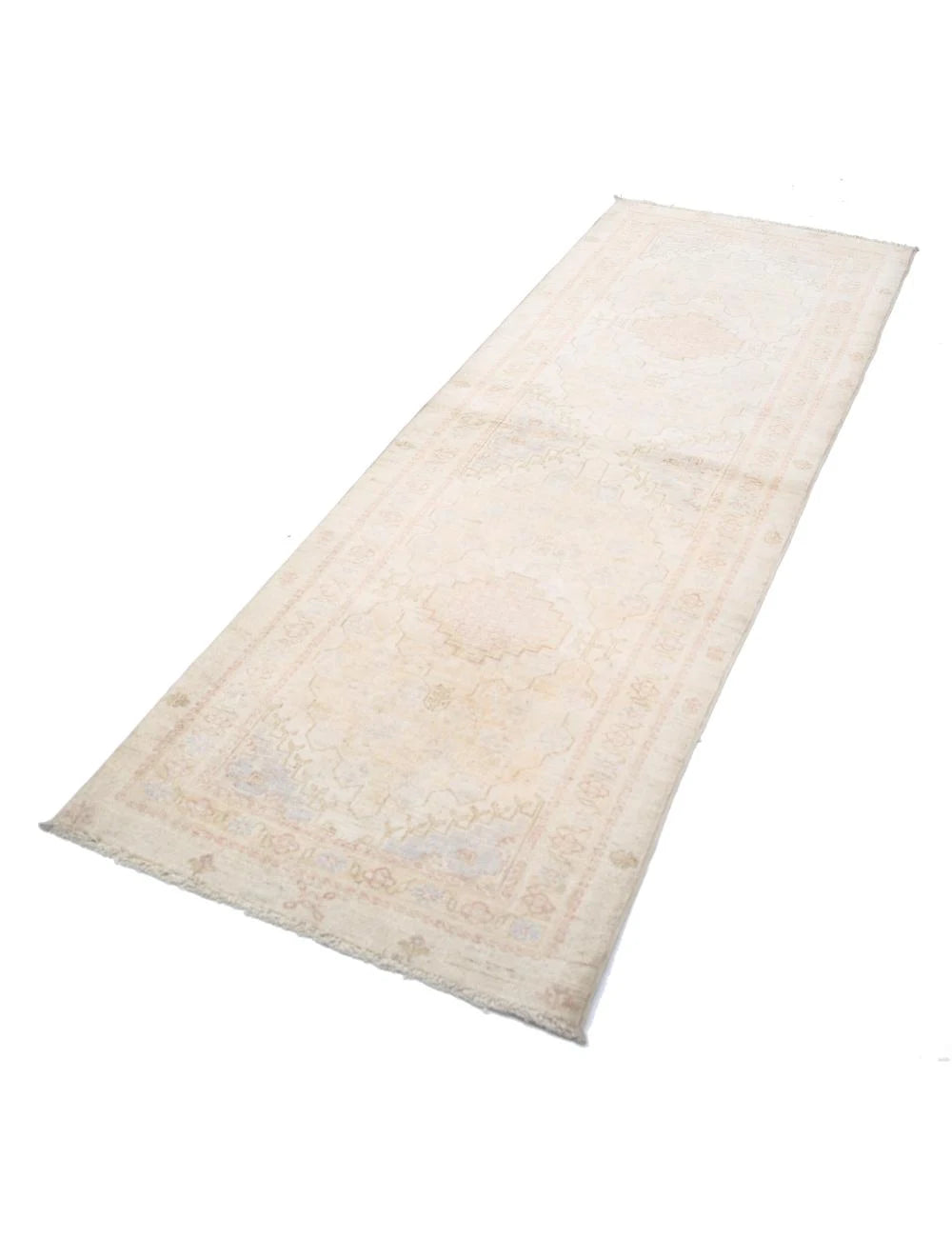 Afghan Serenity Runner Rug 2' 7" x 7' 3" Hand-Knotted | No. AT66632