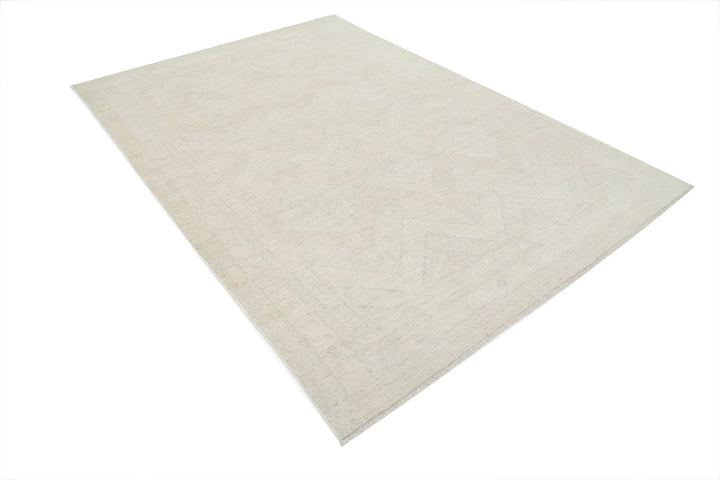 Afghan Oushak Rug 6' 3" x 9' 2" Hand-Knotted | No. AT66679