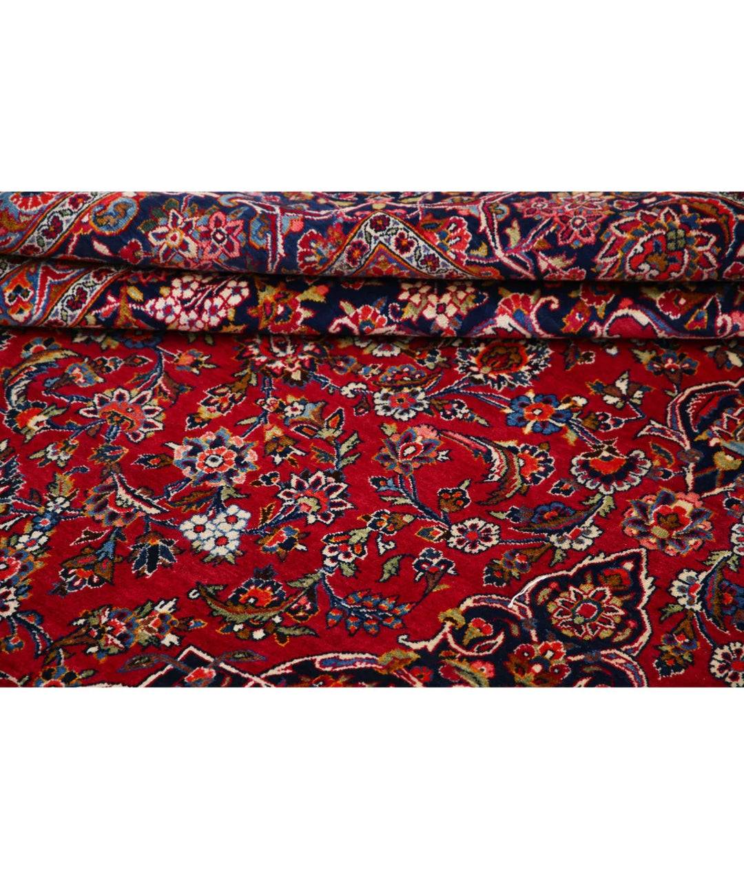 Persian Kashan Rug 9' 0" x 12' 1" Hand-Knotted | No. AT66695