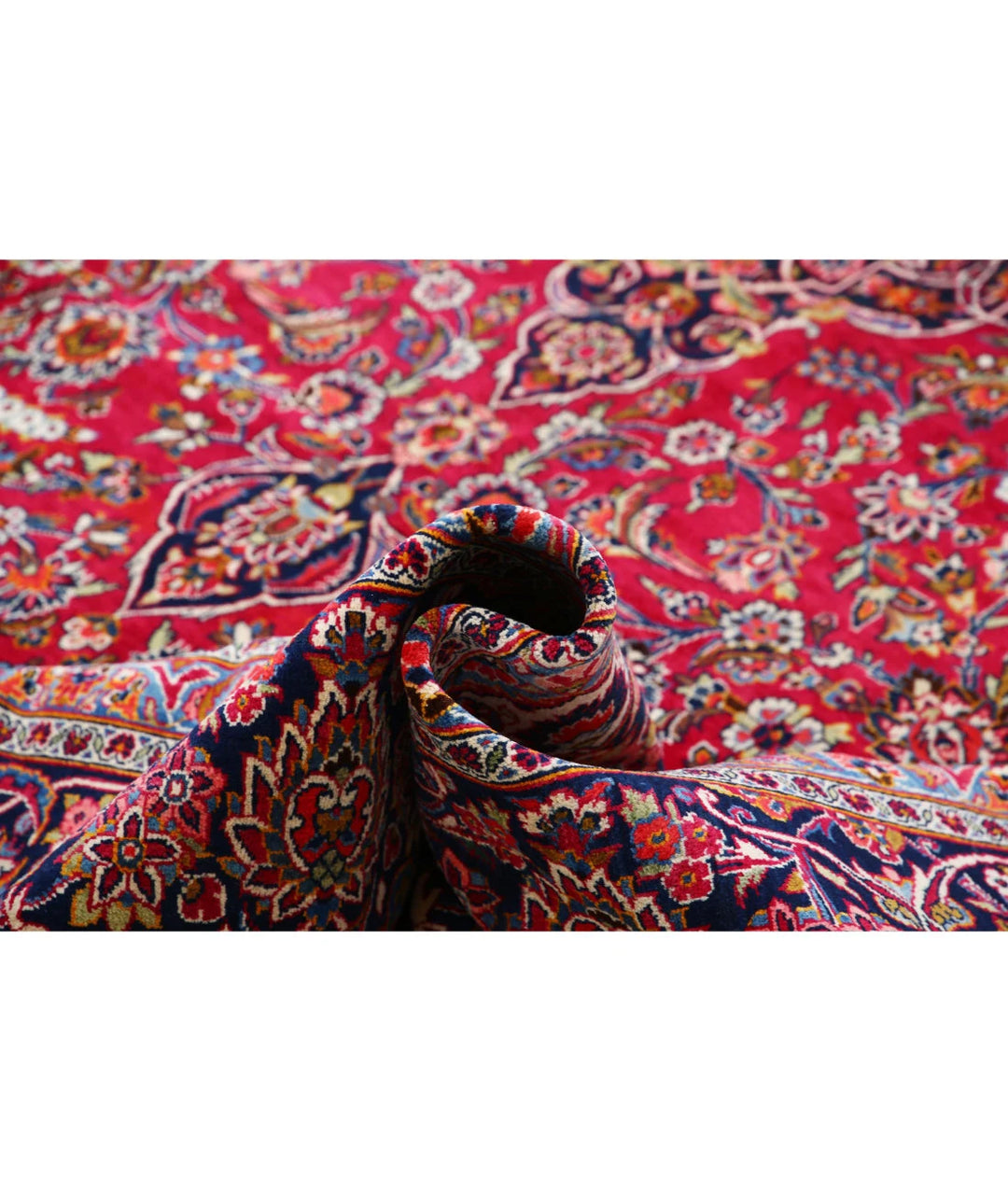 Persian Kashan Rug 9' 0" x 12' 1" Hand-Knotted | No. AT66695