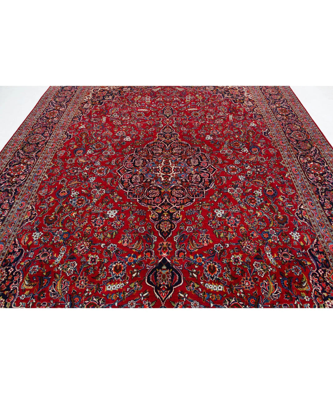Persian Kashan Rug 9' 0" x 12' 1" Hand-Knotted | No. AT66695