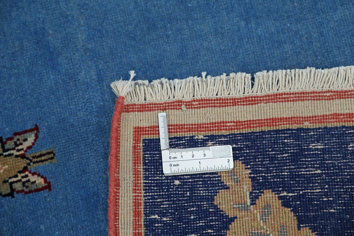 Blue Persian Tabriz Rug 5' 0" x 7' 6" Hand-Knotted | No. AT66747