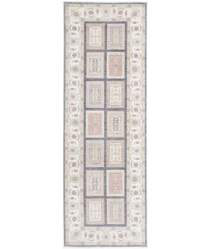 Afghan Bakhtiari Rug 2' 7" x 8' 1" Hand-Knotted | No. AT66814