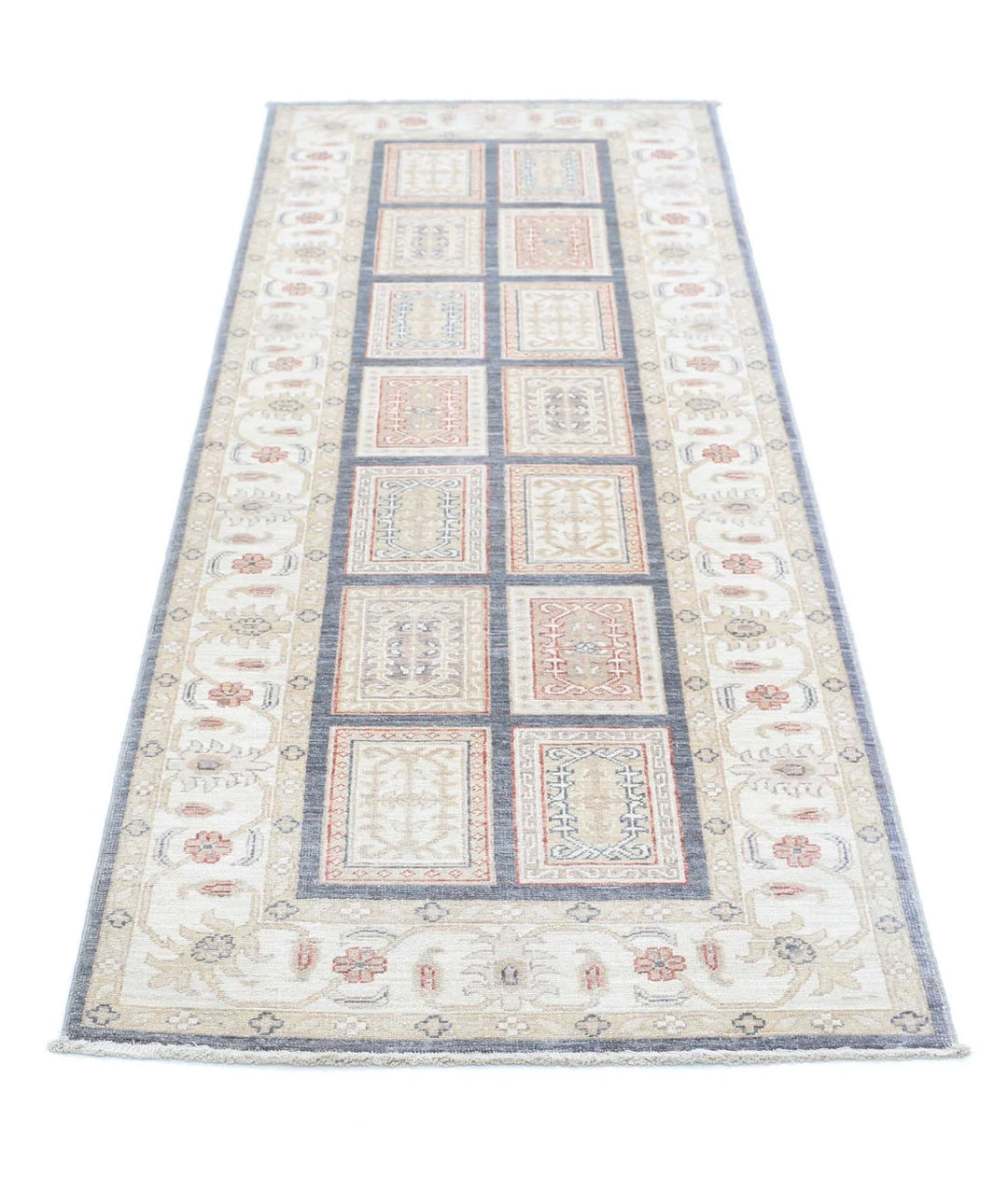 Afghan Bakhtiari Rug 2' 7" x 8' 1" Hand-Knotted | No. AT66814