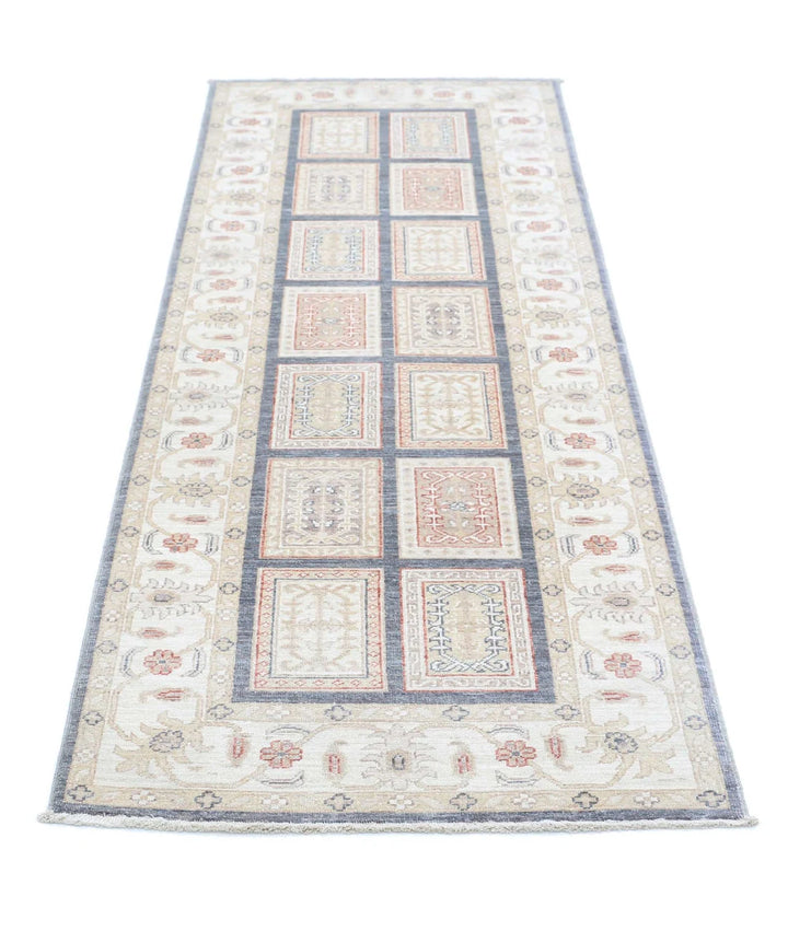 Afghan Bakhtiari Rug 2' 7" x 8' 1" Hand-Knotted | No. AT66814
