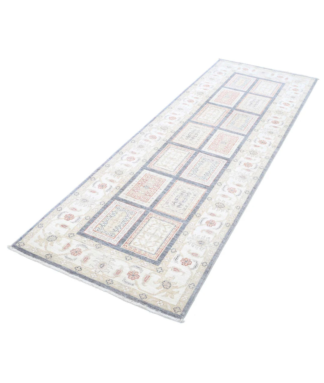 Afghan Bakhtiari Rug 2' 7" x 8' 1" Hand-Knotted | No. AT66814