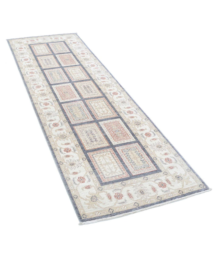 Afghan Bakhtiari Rug 2' 7" x 8' 1" Hand-Knotted | No. AT66814