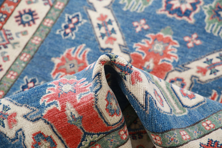 Afghan Tribal Kazak Rug 3' 0" x 5' 0" Hand-Knotted | No. AT66875