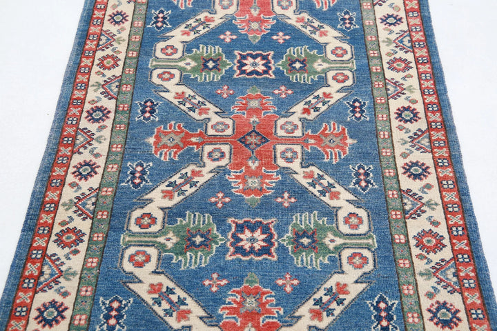 Afghan Tribal Kazak Rug 3' 0" x 5' 0" Hand-Knotted | No. AT66875