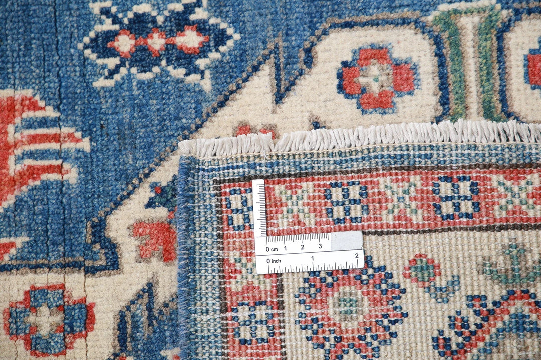 Afghan Tribal Kazak Rug 3' 0" x 5' 0" Hand-Knotted | No. AT66875