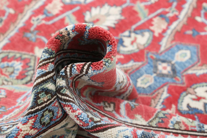 Afghan Kazak Rug 8' 10" x 11' 7" Hand-Knotted | No. AT66922