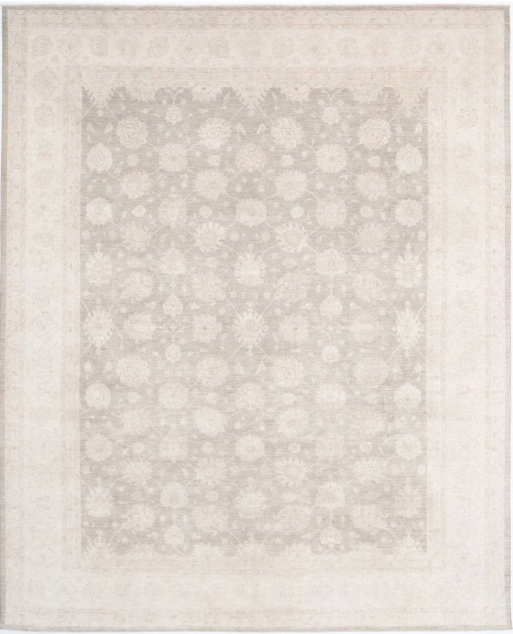 Afghan Tabriz Rug 11' 8" x 14' 9" Hand-Knotted | No. AT67043