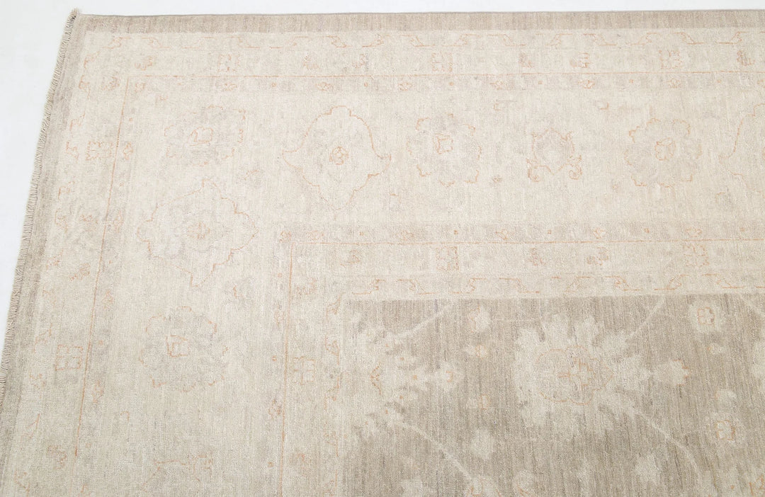 Afghan Tabriz Rug 11' 8" x 14' 9" Hand-Knotted | No. AT67043