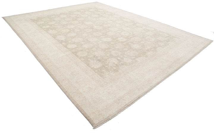 Afghan Tabriz Rug 11' 8" x 14' 9" Hand-Knotted | No. AT67043