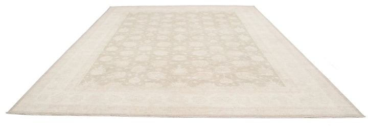 Afghan Tabriz Rug 11' 8" x 14' 9" Hand-Knotted | No. AT67043