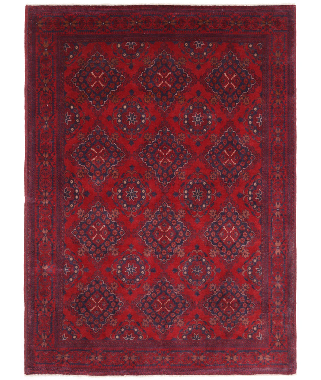 Afghan Oriental Rug 5' 10" x 7' 9" Hand-Knotted | No. AT67081