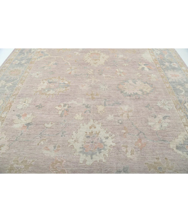 Purple Afghan Oushak Rug 10' 3" x 13' 9" Hand-Knotted | No. AT67104