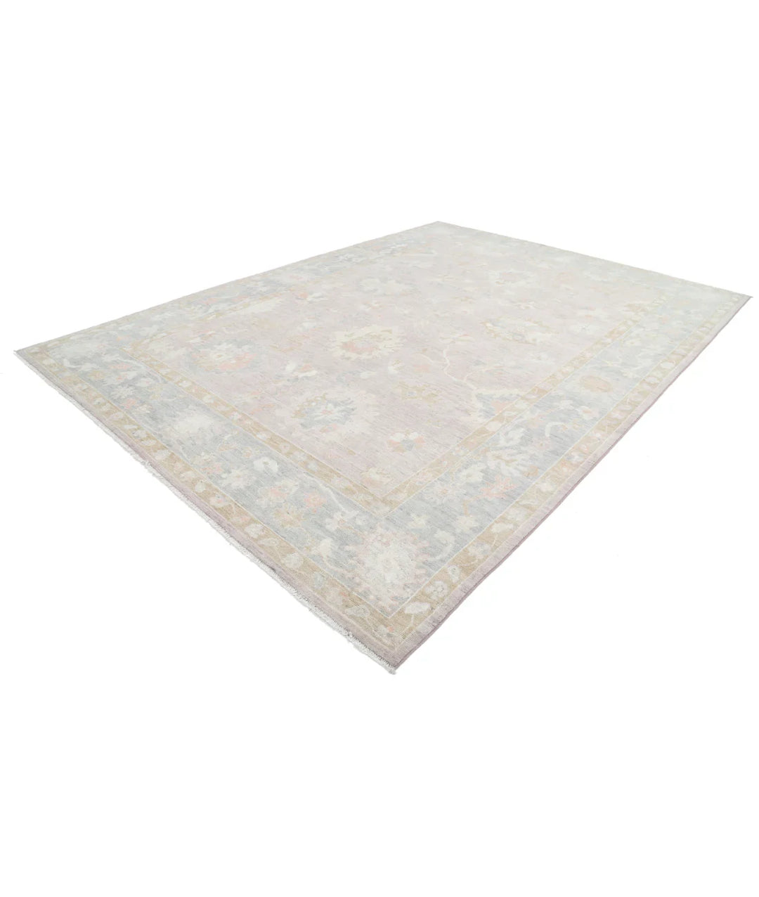 Purple Afghan Oushak Rug 10' 3" x 13' 9" Hand-Knotted | No. AT67104
