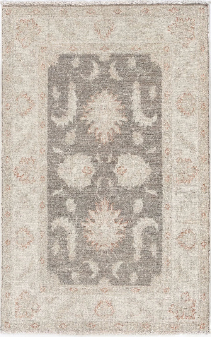 Afghan Serenity Rug 2' 7" x 3' 11" Hand-Knotted | No. AT67109
