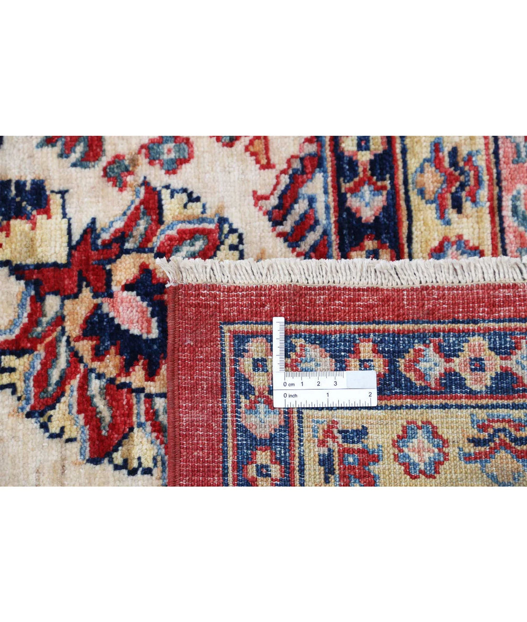Red Afghan Heriz Rug 14' 2" x 15' 2" Hand-Knotted | No. AT672053