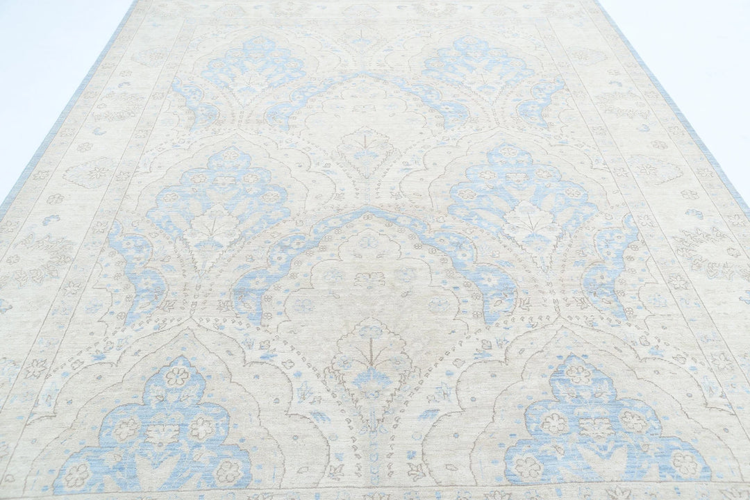 Afghan Serenity Rug 8' 2" x 10' 5" Hand-Knotted | No. AT67316