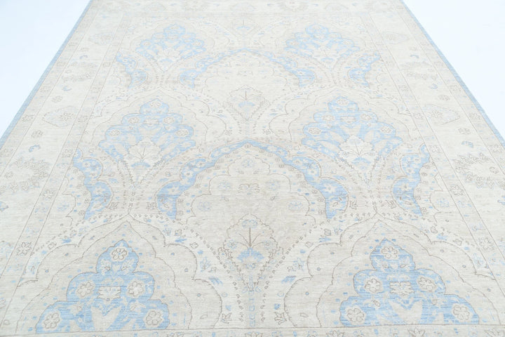 Afghan Serenity Rug 8' 2" x 10' 5" Hand-Knotted | No. AT67316